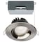 Satco 12W LED Downlight, Gimbal 3.5 in, CCT Select, Round, Remote Driver, Brushed Nickel, 840L 120V S11626R1 - alternate 1
